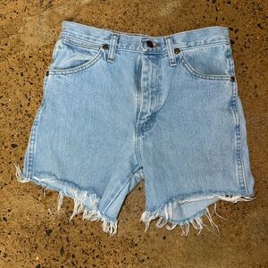 Wrangler Light Blue Denim Shorts size 26